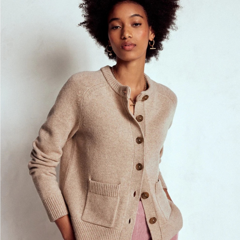 Boden | Marion Merino Cardigan – Linen